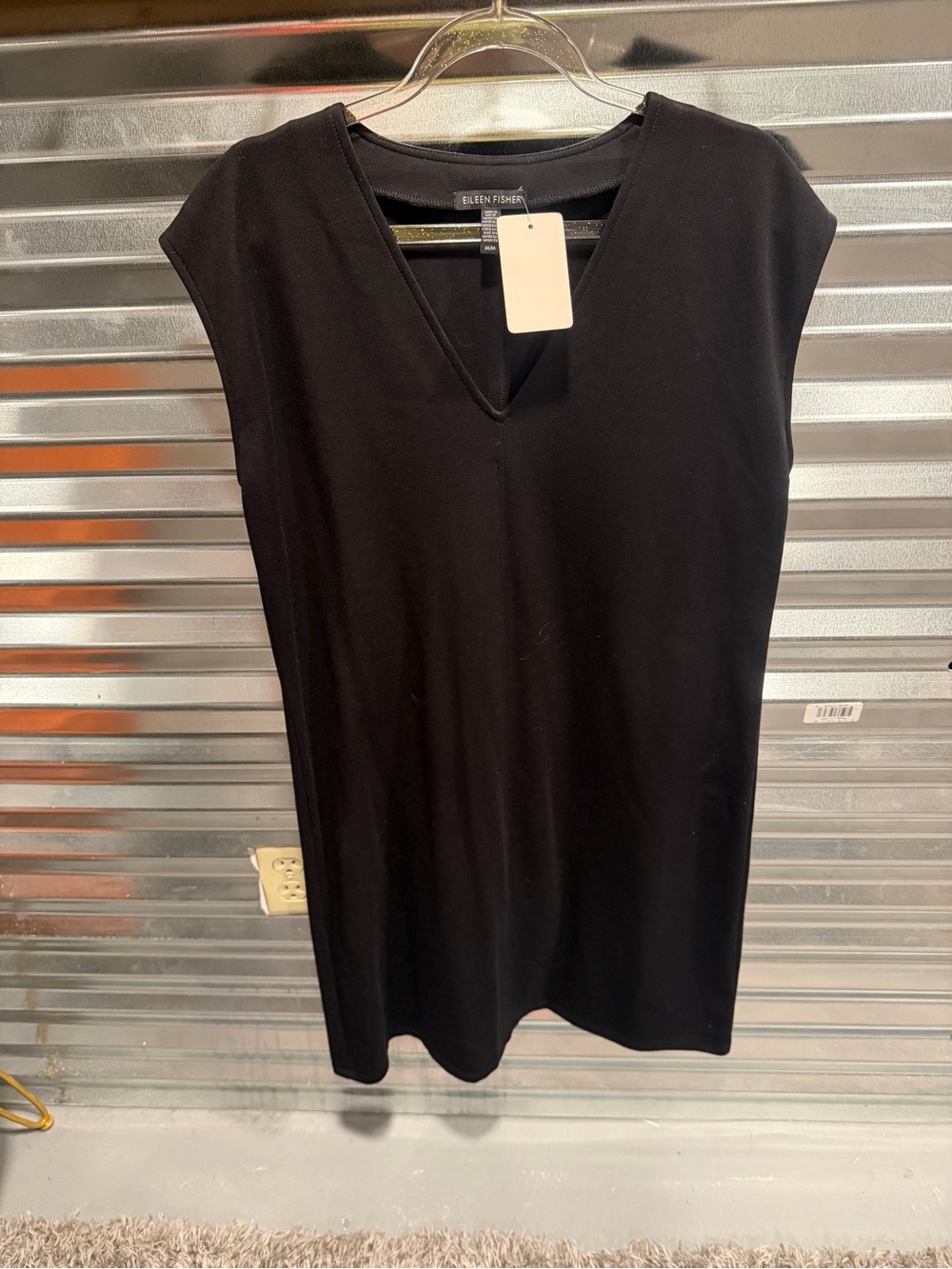 Eileen fisher plain black dress woman’s size medium